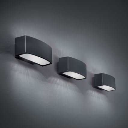 Ideal Lux - Udendørs væglampe ANDROMEDA 1xE27/60W/230V IP55 antracit