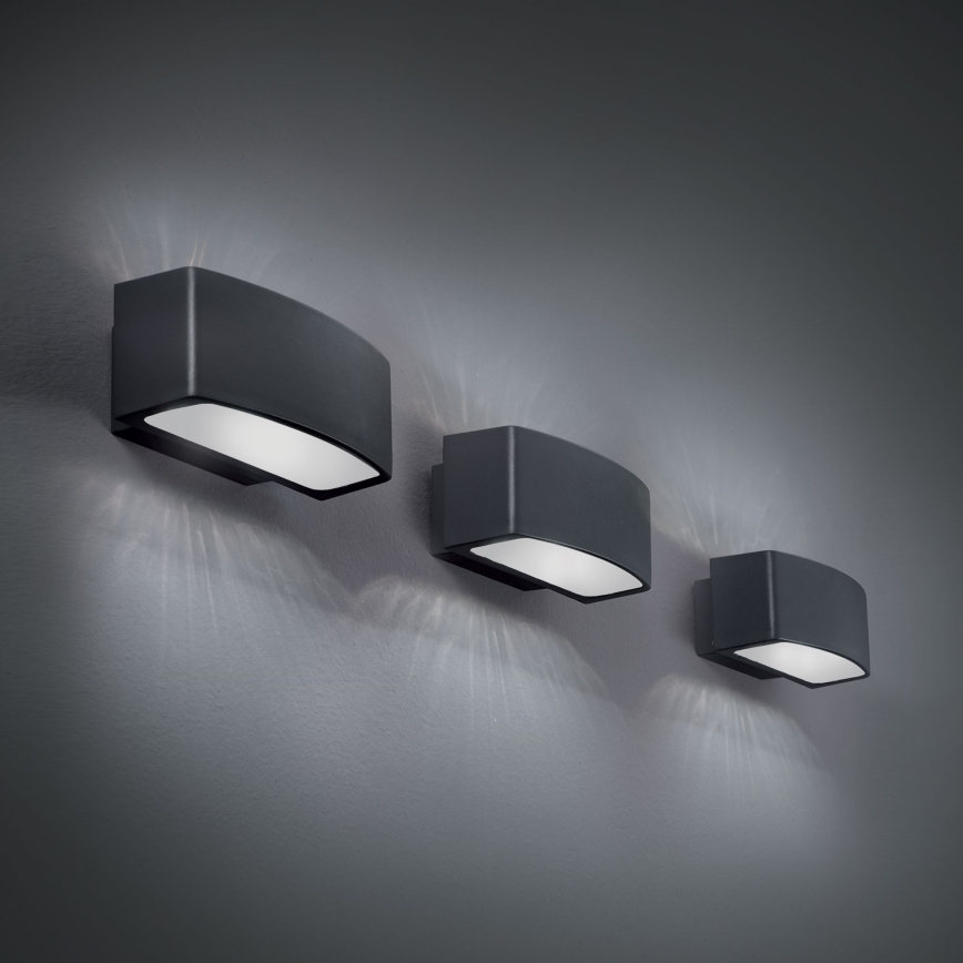 Ideal Lux - Udendørs væglampe ANDROMEDA 1xE27/60W/230V IP55 antracit
