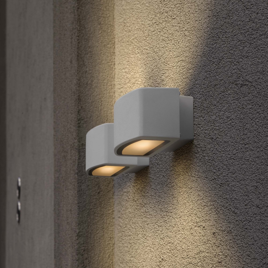 Ideal Lux - Udendørs væglampe ANDROMEDA 1xE27/60W/230V IP55 grå