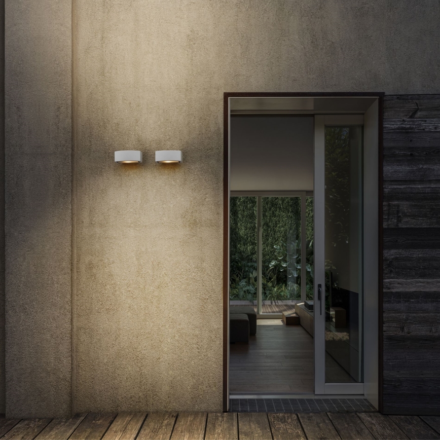 Ideal Lux - Udendørs væglampe ANDROMEDA 1xE27/60W/230V IP55 hvid