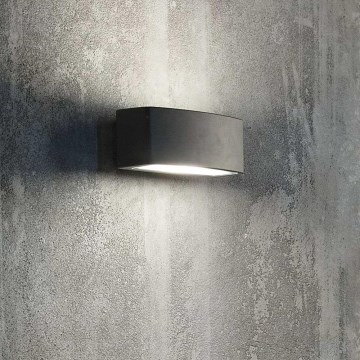 Ideal Lux - Udendørs væglampe ANDROMEDA 1xE27/60W/230V IP55 sort