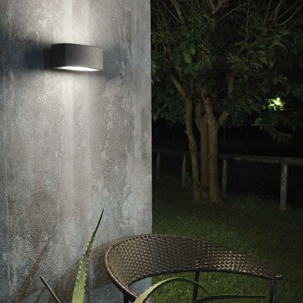 Ideal Lux - Udendørs væglampe ANDROMEDA 1xE27/60W/230V IP55 sort