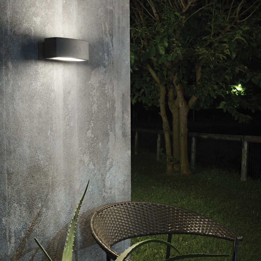 Ideal Lux - Udendørs væglampe ANDROMEDA 1xE27/60W/230V IP55 sort