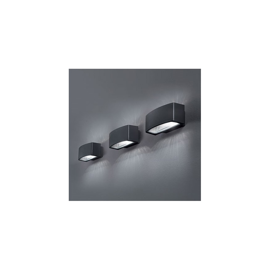 Ideal Lux - Udendørs væglampe ANDROMEDA 2xE27/60W/230V IP55 antracit