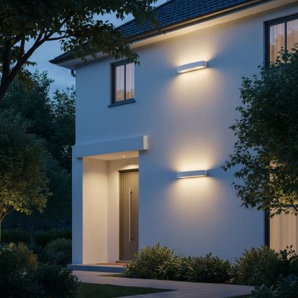 Ideal Lux - Udendørs væglampe ANDROMEDA 2xE27/60W/230V IP55 hvid
