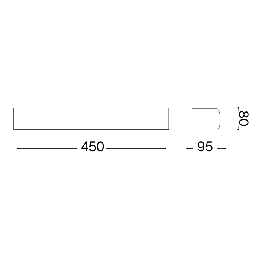 Ideal Lux - Udendørs væglampe ANDROMEDA 2xE27/60W/230V IP55 hvid