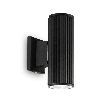 Ideal Lux - Udendørs væglampe BASE 2xGU10/28W/230V IP44 sort