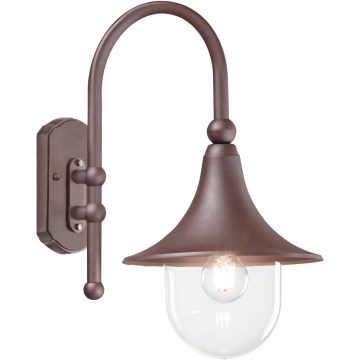 Ideal Lux - Udendørs væglampe CIMA 1xE27/52W/230V IP43 brun