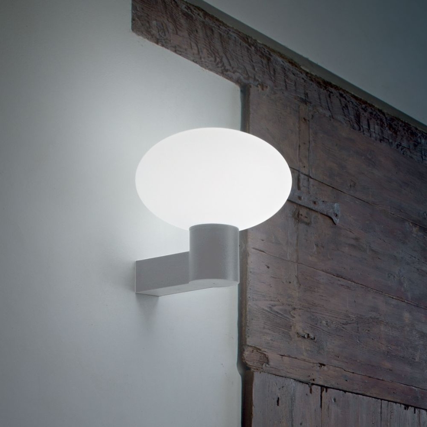 Ideal Lux - Udendørs væglampe CLIO 1xE27/42W/230V IP44 grå