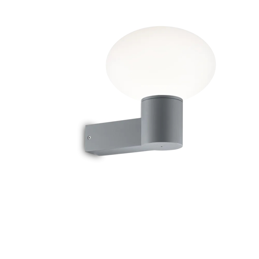 Ideal Lux - Udendørs væglampe CLIO 1xE27/42W/230V IP44 grå