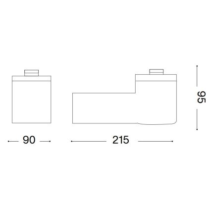 Ideal Lux - Udendørs væglampe CLIO 1xE27/42W/230V IP44 grå