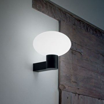 Ideal Lux - Udendørs væglampe CLIO 1xE27/42W/230V IP44 sort