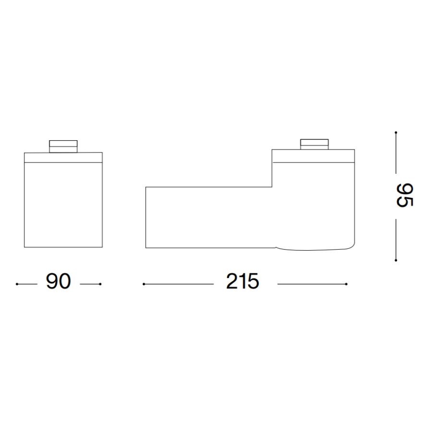 Ideal Lux - Udendørs væglampe CLIO 1xE27/42W/230V IP44 sort