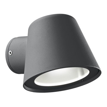 Ideal Lux - Udendørs væglampe GAS 1xGU10/28W/230V IP43 antracit