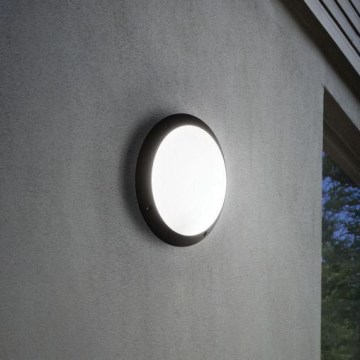 Ideal Lux - Udendørs væglampe POLAR 1xE27/23W/230V IP66 sort