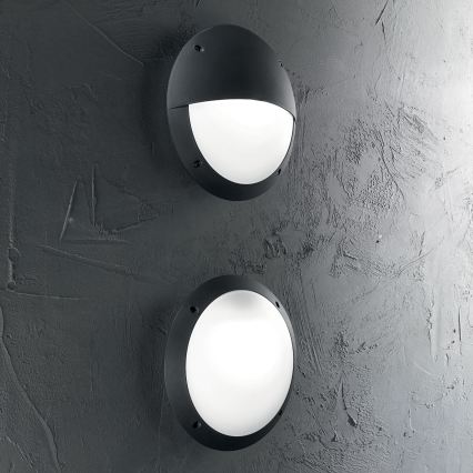 Ideal Lux - Udendørs væglampe POLAR 1xE27/23W/230V IP66 sort