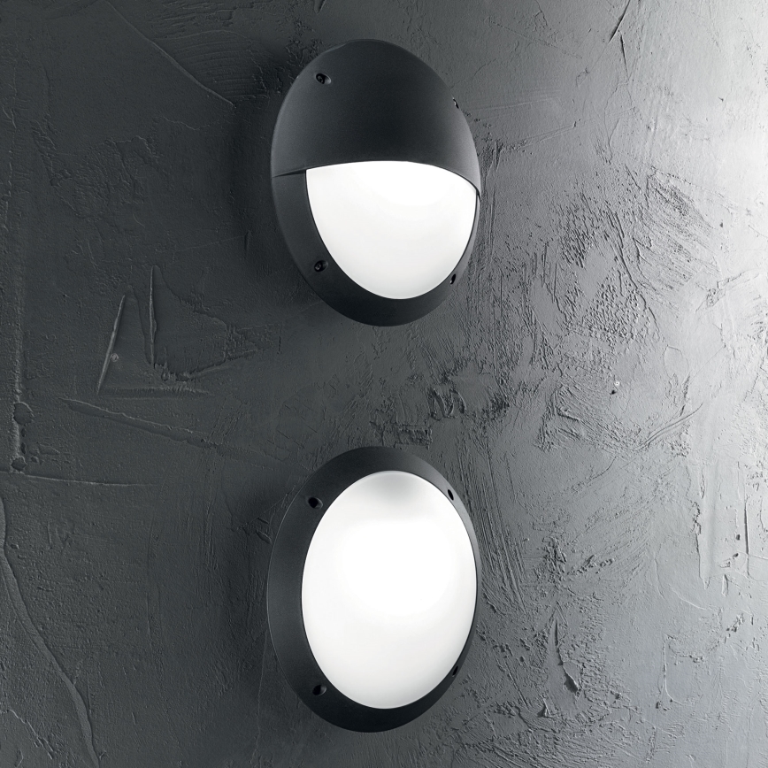 Ideal Lux - Udendørs væglampe POLAR 1xE27/23W/230V IP66 sort