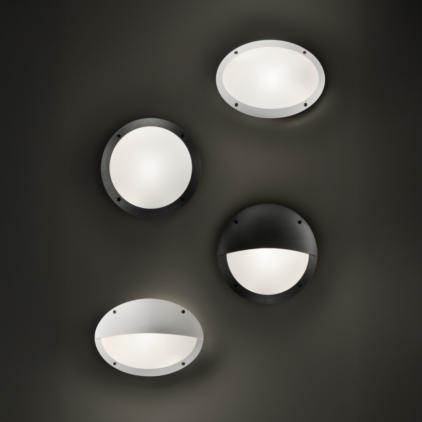 Ideal Lux - Udendørs væglampe POLAR 1xE27/23W/230V IP66 sort