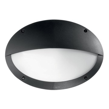 Ideal Lux - Udendørs væglampe POLAR 1xE27/23W/230V IP66 sort
