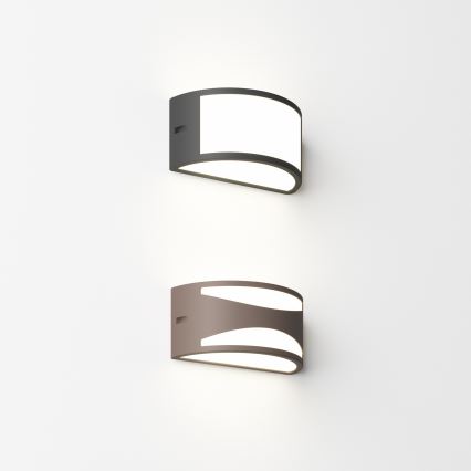 Ideal Lux - Udendørs væglampe REX 1xE27/60W/230V IP44 brun