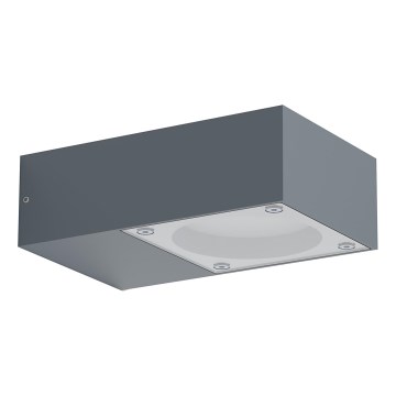 Ideal Lux - Udendørs væglampe SIRIO 1xGX53/9W/230V IP65 antracit
