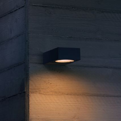 Ideal Lux - Udendørs væglampe SIRIO 1xGX53/9W/230V IP65 antracit