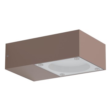 Ideal Lux - Udendørs væglampe SIRIO 1xGX53/9W/230V IP65 brun