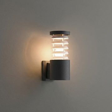 Ideal Lux - Udendørs væglampe TRONCO 1xE27/42W/230V IP44 antracit