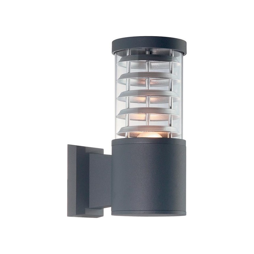 Ideal Lux - Udendørs væglampe TRONCO 1xE27/42W/230V IP44 antracit