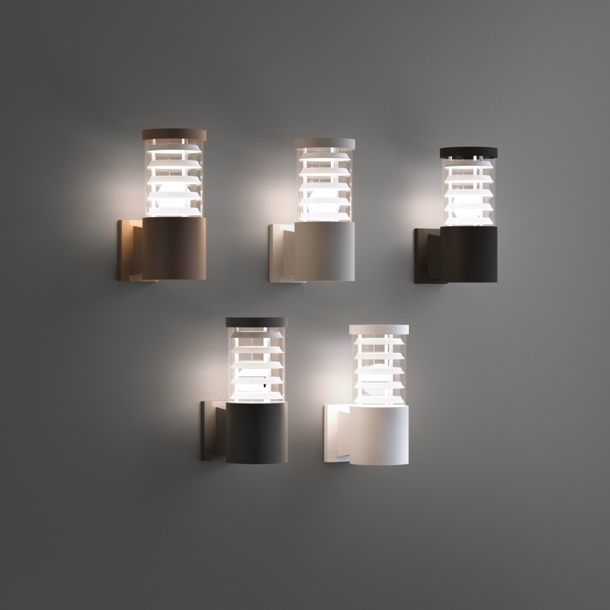 Ideal Lux - Udendørs væglampe TRONCO 1xE27/42W/230V IP44 sort
