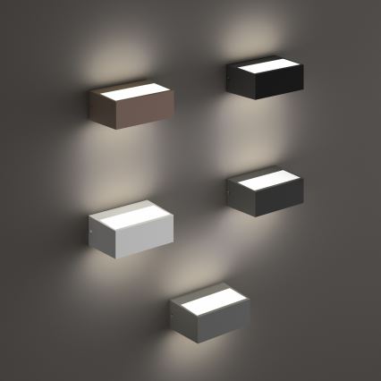 Ideal Lux - Udendørs væglampe TWIN 1xG9/28W/230V IP44 brun