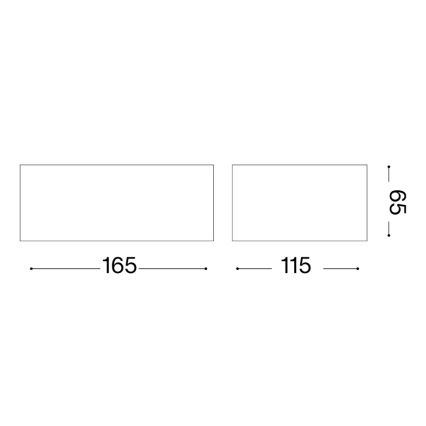 Ideal Lux - Udendørs væglampe TWIN 1xG9/28W/230V IP44 brun
