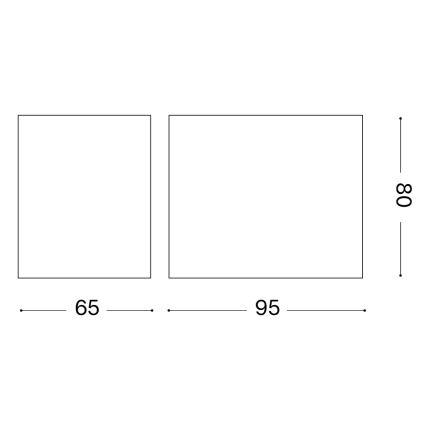 Ideal Lux - Udendørs væglampe UP 1xG9/15W/230V IP44 brun
