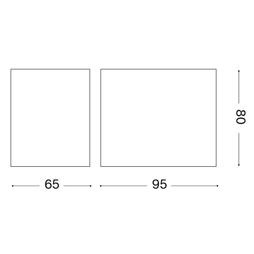 Ideal Lux - Udendørs væglampe UP 1xG9/15W/230V IP44 brun