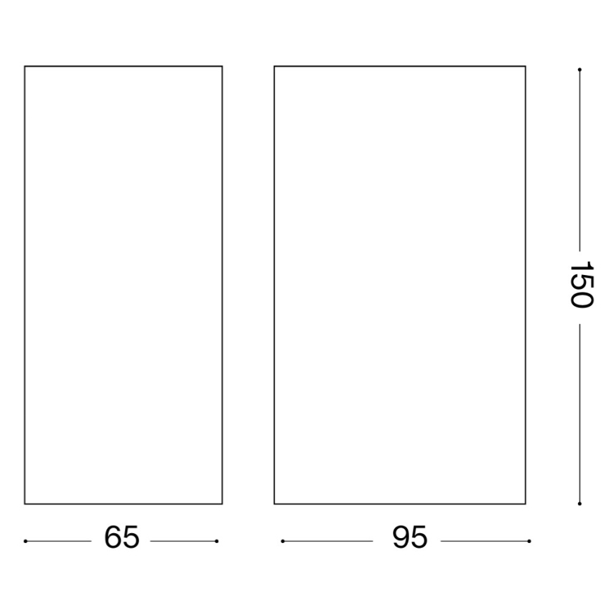 Ideal Lux - Udendørs væglampe UP 2xG9/15W/230V IP44 brun