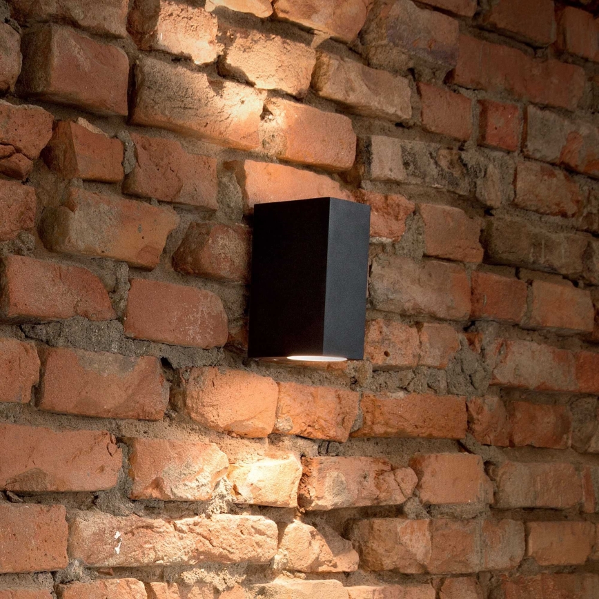 Ideal Lux - Udendørs væglys 2xE27/28W/230V antik sort IP44