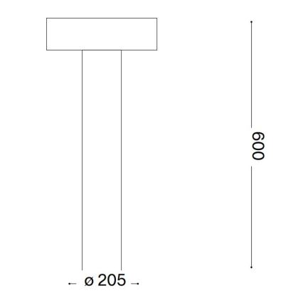 Ideal Lux - Udendørslampe 4xG9/15W/230V 60 cm IP44 antracit
