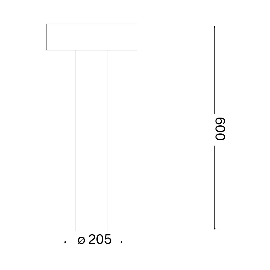 Ideal Lux - Udendørslampe 4xG9/15W/230V 60 cm IP44 brun