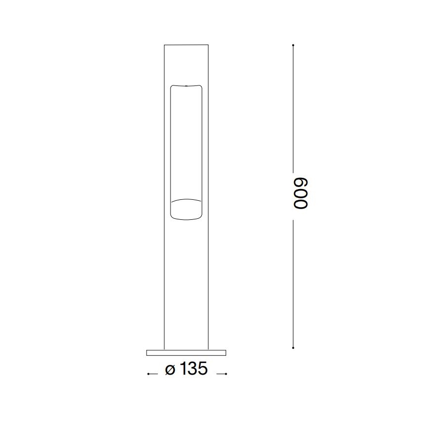 Ideal Lux - Udendørslampe ACQUA 1xG9/15W/230V 60 cm IP44 brun