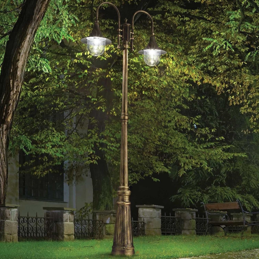 Ideal Lux - Udendørslampe CIMA 2xE27/52W/230V 216 cm IP43 patina