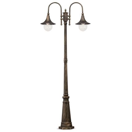 Ideal Lux - Udendørslampe CIMA 2xE27/52W/230V 216 cm IP43 patina