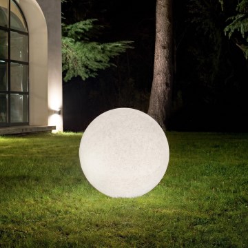 Ideal Lux - Udendørslampe DORIS 1xE27/60W/230V Ø 48 cm IP44 grå