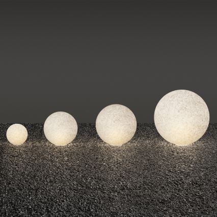 Ideal Lux - Udendørslampe DORIS 1xE27/60W/230V Ø 48 cm IP44 grå