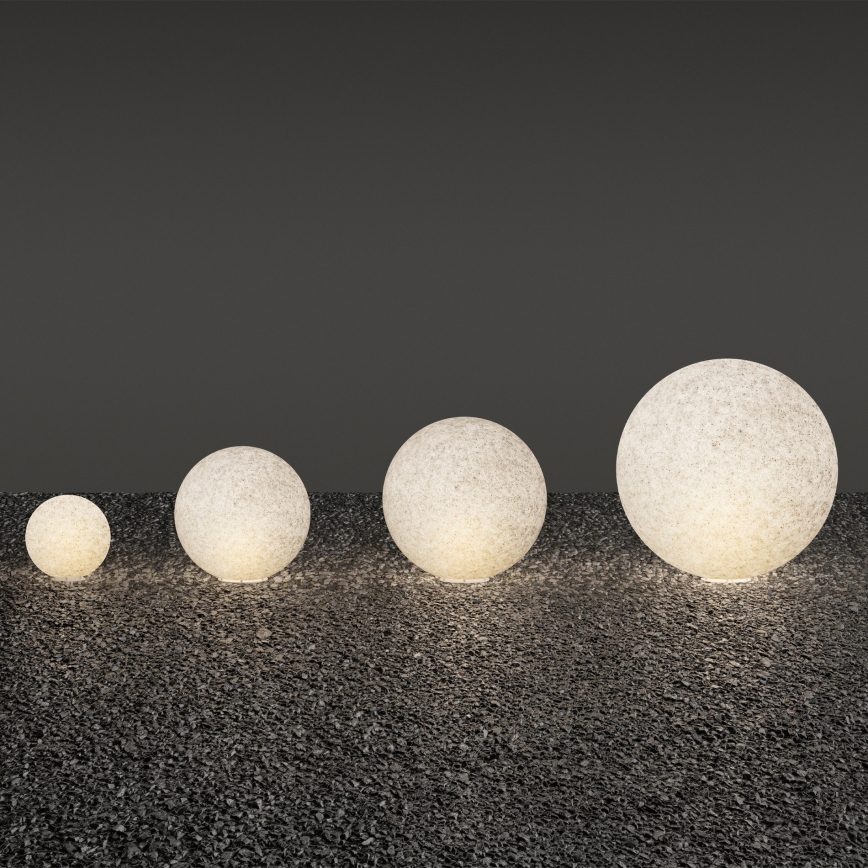 Ideal Lux - Udendørslampe DORIS 1xE27/60W/230V Ø 48 cm IP44 grå