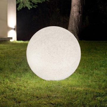 Ideal Lux - Udendørslampe DORIS 1xE27/60W/230V Ø 78 cm IP44 grå