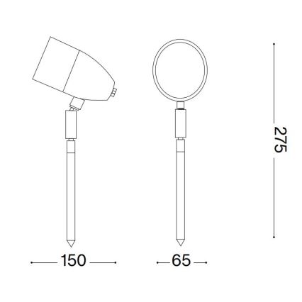 Ideal Lux - Udendørslampe INSIDE 1xG9/15W/230V 27,5 cm IP54 sort