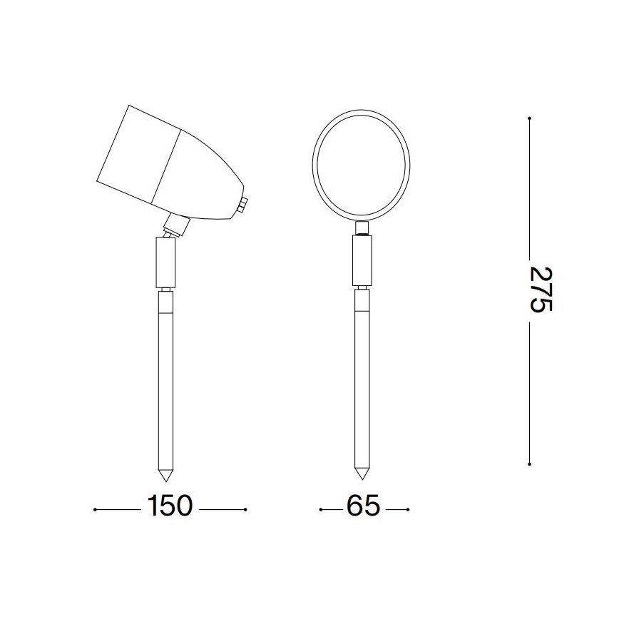 Ideal Lux - Udendørslampe INSIDE 1xG9/15W/230V 27,5 cm IP54 sort