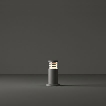 Ideal Lux - Udendørslampe TRONCO 1xE27/42W/230V 25 cm IP65 antracit