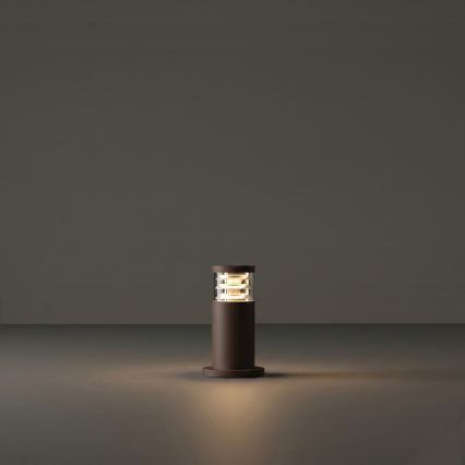 Ideal Lux - Udendørslampe TRONCO 1xE27/42W/230V 25 cm IP65 brun