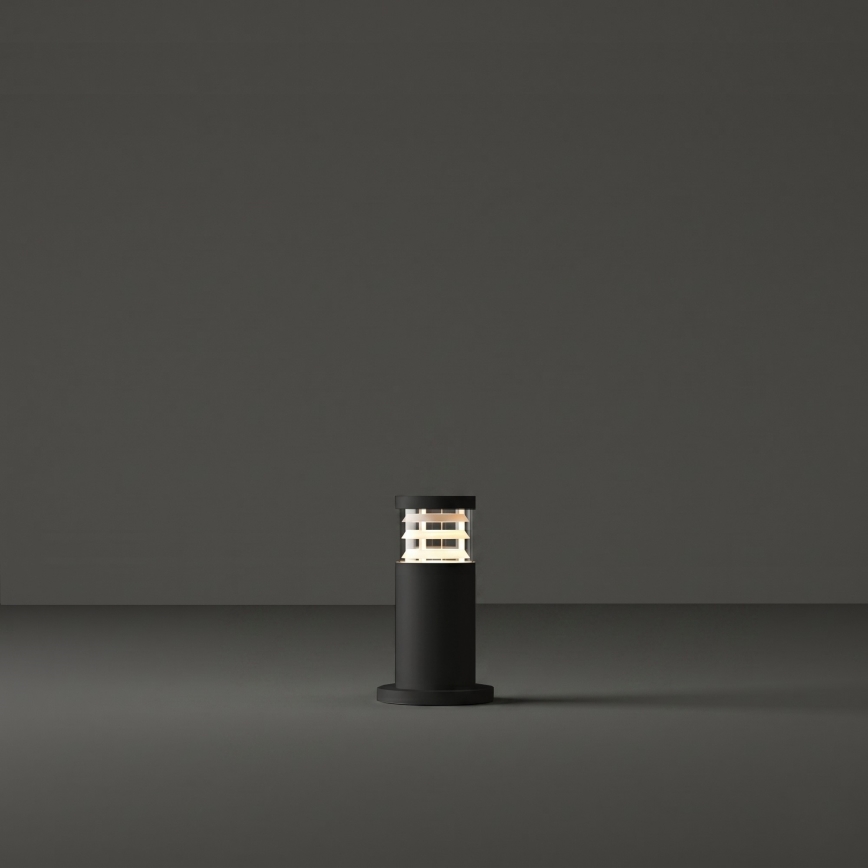 Ideal Lux - Udendørslampe TRONCO 1xE27/42W/230V 25 cm IP65 sort